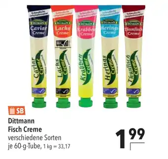 CITTI Markt Dittmann Fisch Creme verschiedene Sorten je 60-g-Tube Angebot