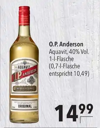 CITTI Markt O.P. Anderson Aquavit, 40% Vol. 1-1-Flasche Angebot