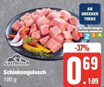 Edeka Gutfleisch Schinkengulasch 100 g Angebot