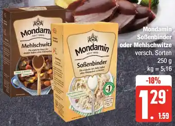 Edeka Mondamin Soßenbinder oder Mehlschwitze 250 g Angebot