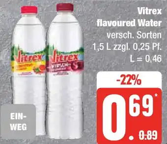 Edeka Vitrex flavoured Water 1,5 L Angebot