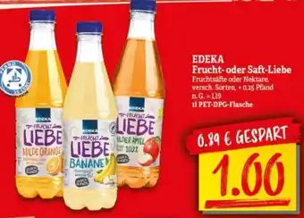 NP Discount EDEKA Frucht oder Saft-Liebe 1 L Angebot