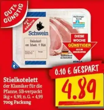 NP Discount GUT& GÜNSTIG Stielkotelett 700g Packung Angebot