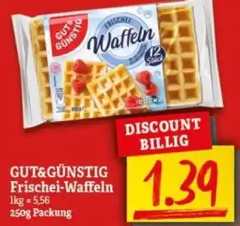 NP Discount GUT&GÜNSTIG Frischei-Waffeln 250g Packung Angebot