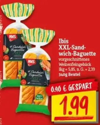 NP Discount Ibis XXL-Sandwich Baguette 340 g Beutel Angebot