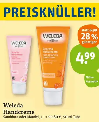 basic Weleda Handcreme 50 ml Tube Angebot