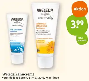 basic Weleda Zahncreme 75 ml Tube Angebot