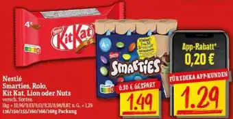 NP Discount Nestlé Smarties, Rolo, Kit Kat, Lion oder Nuts Angebot