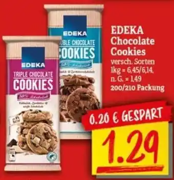 NP Discount EDEKA Chocolate Cookies 200/210 g Packung Angebot