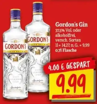 NP Discount Gordon's Gin 0,7 L Flasche Angebot