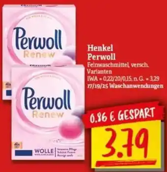 NP Discount Henkel Perwoll Feinwaschmittel 17/19/25 Waschanwendungen Angebot