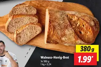 Lidl Walnuss Honig Brot 380 g Angebot