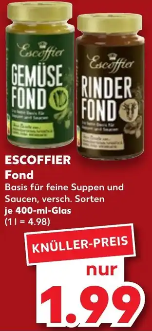 Kaufland ESCOFFIER Fond 400 ml Glas Angebot