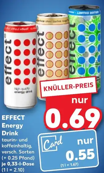 Kaufland EFFECT Energy Drink 0,33 L Dose Angebot