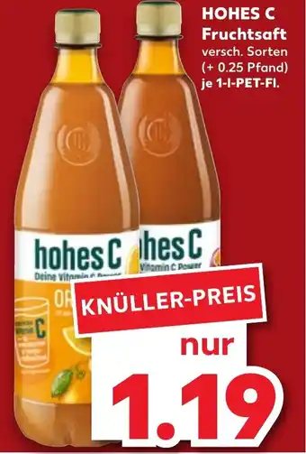 Kaufland HOHES C Fruchtsaft 1-L-PET-FI. Angebot