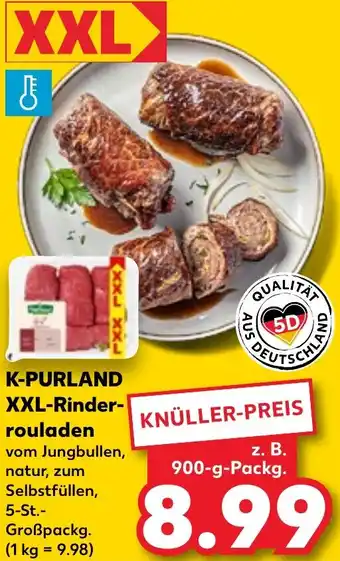 Kaufland K-PURLAND XXL-Rinderrouladen 900 g Packg. Angebot