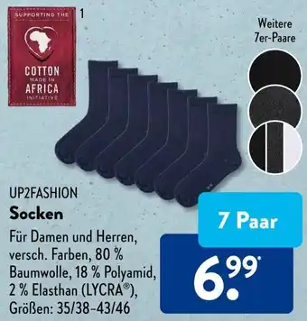 Aldi Süd UP2FASHION Socken 7 Paar Angebot