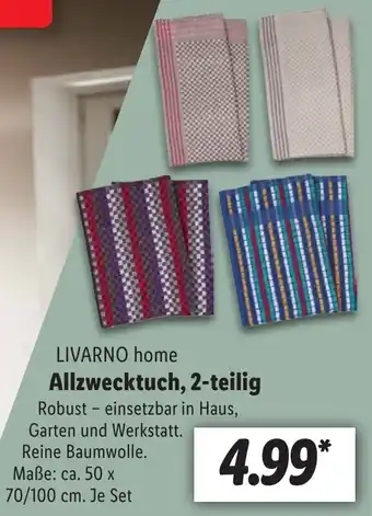 Lidl LIVARNO home Allzwecktuch, 2-teilig Angebot