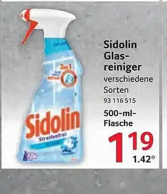 Selgros Sidolin Glasreiniger Angebot