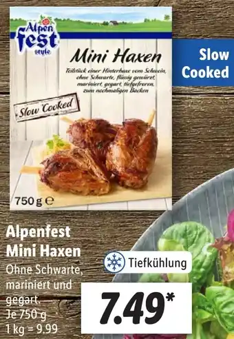 Lidl Alpenfest Mini Haxen 750 g Angebot