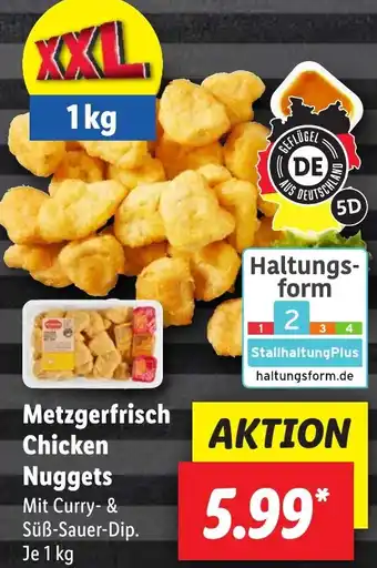 Lidl Metzgerfrisch Chicken Nuggets 1 kg Angebot