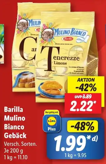 Lidl Barilla Mulino Bianco Gebäck 200 g Angebot