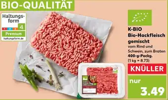 Kaufland K-BIO Bio-Hackfleisch gemischt 400 g Packg. Angebot