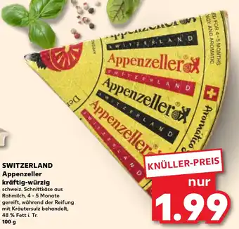 Kaufland SWITZERLAND Appenzeller kräftig-würzig 100 g Angebot