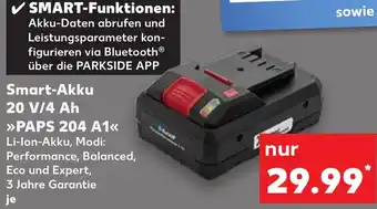 Kaufland PARKSIDE Smart-Akku 20 V/4 Ah ,,PAPS 204 A1" Angebot