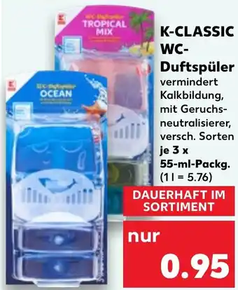 Kaufland K-CLASSIC WC Duftspüler 3x55 ml Packg. Angebot