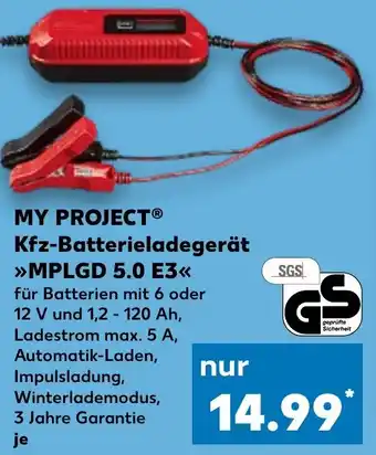 Kaufland MY PROJECT Kfz-Batterieladegerät MPLGD 5.0 E3 Angebot