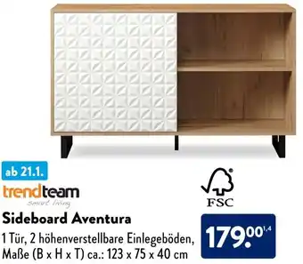 Aldi Süd trend team Sideboard Aventura Angebot