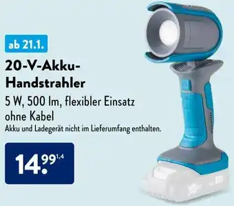 Aldi Süd FERREX ab 20-V-Akku-Handstrahler Angebot