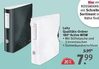 Rossmann Leitz Qualitäts-Ordner 180° Active WOW Angebot