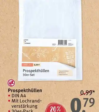 Rossmann Prospekthüllen 30er-Set Angebot