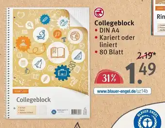 Rossmann Collegeblock • DIN A4 Angebot