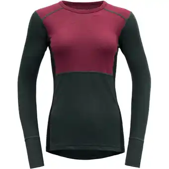 Intersport Devold damen unterhemd lauparen merino 190 shirt wmn beetroot/woods/ink l Angebot