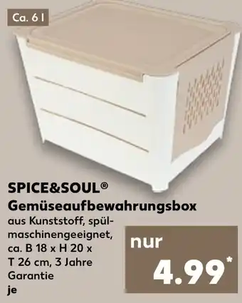 Kaufland SPICE&SOUL Gemüseaufbewahrungsbox Angebot