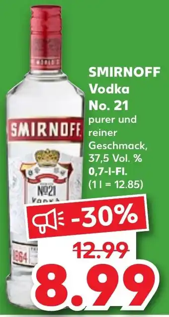 Kaufland SMIRNOFF Vodka No. 21, 0,7 L-Fl. Angebot