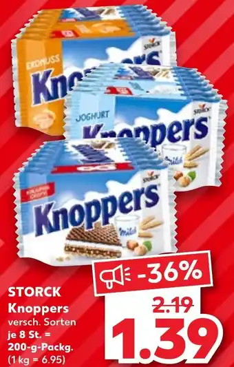 Kaufland STORCK Knoppers 200 g Packg. Angebot