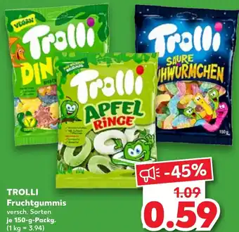 Kaufland TROLLI Fruchtgummis 150 g Packg. Angebot