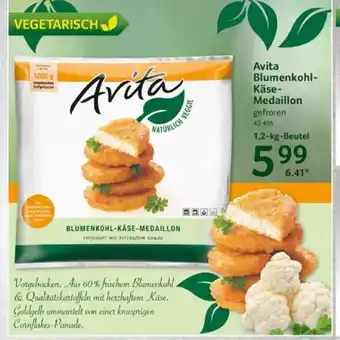 Selgros Avita Blumenkohl-Käse-Medaillon gefroren 1,2-kg-Beutel Angebot