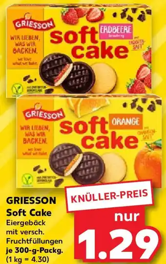 Kaufland GRIESSON Soft Cake 300 g Packg. Angebot