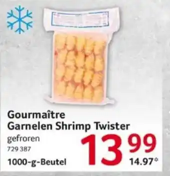 Selgros Gourmaître Garnelen Shrimp Twister gefroren 1000-g-Beutel Angebot