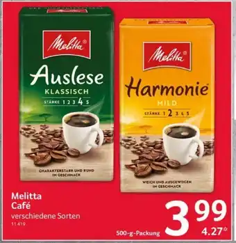 Selgros Melitta Café 500 g Angebot