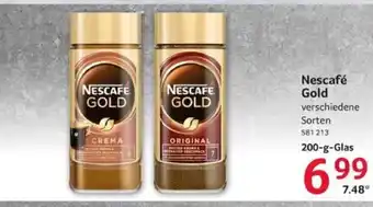 Selgros Nescafé Gold verschiedene Sorten 200-g-Glas Angebot