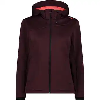 Intersport Cmp damen funktionsjacke woman jacket fix hood burgundy mel-red fluo 36 Angebot