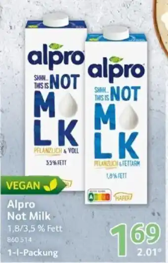 Selgros Alpro Not Milk 1-1-Packung Angebot