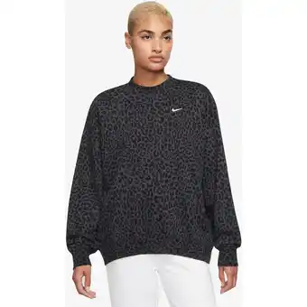 Intersport Nike damen sweatshirt w nk df gt ft crew leopard aop dk smoke grey/white s Angebot