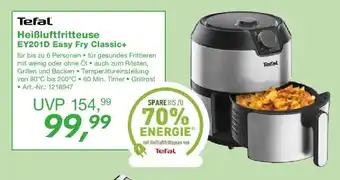 EP Tefal Heißluftfritteuse EY201D Easy Fry Classic+ Angebot